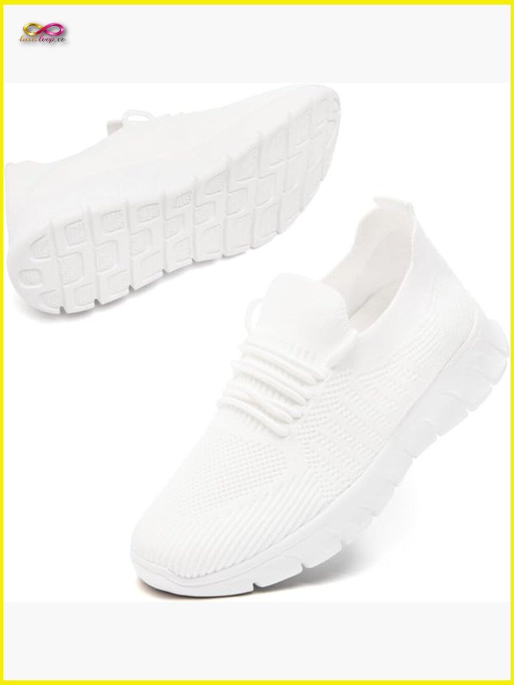 Slip on Walking Sneakers Lightweight Breathable Non Slip Work Shoes for Women